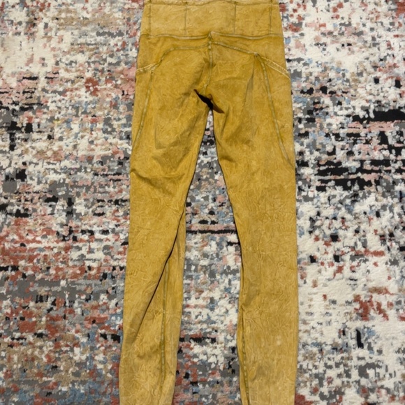 Lululemon mustard yellow leggings - Picture 1 of 3